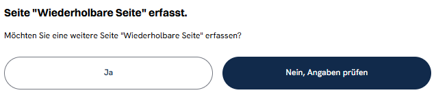 Abfrage am Ende des Formulars